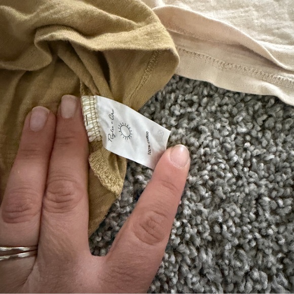 Rylee + Cru Cream Daisy Tank & Mustard Graphic Short Sleeve Tee - Picture 6 of 7